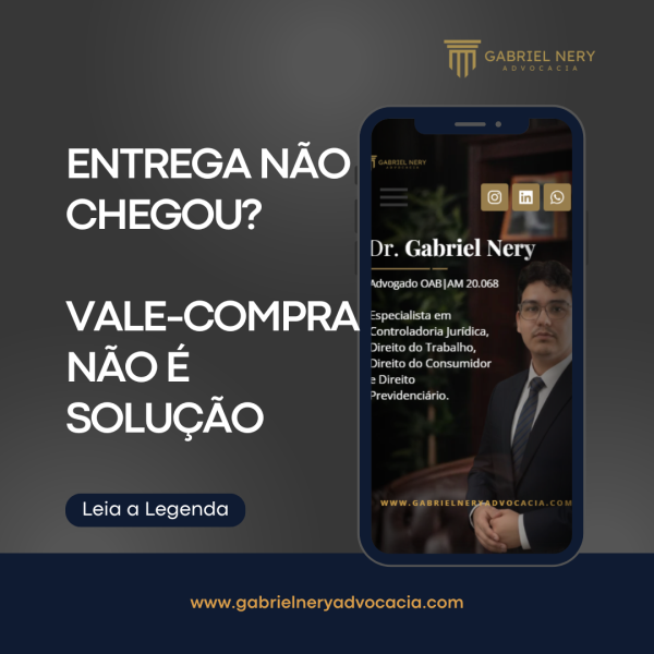 ENTREGA NÃO CHEGOU
