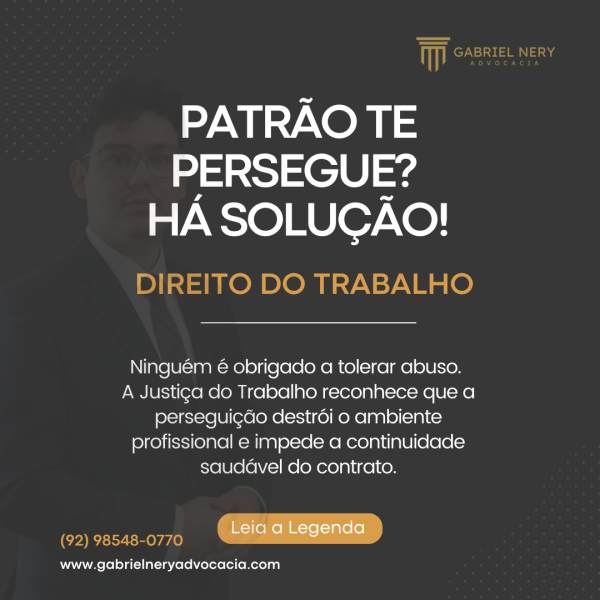 PATRÃO TE PERSEGUE HÁ SOLUÇÃO!