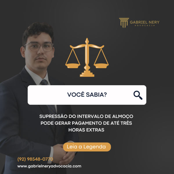 SUPRESSÃO DO INTERVALO DE ALMOÇO PODE GERAR PAGAMENTO DE ATÉ TRÊS HORAS EXTRAS