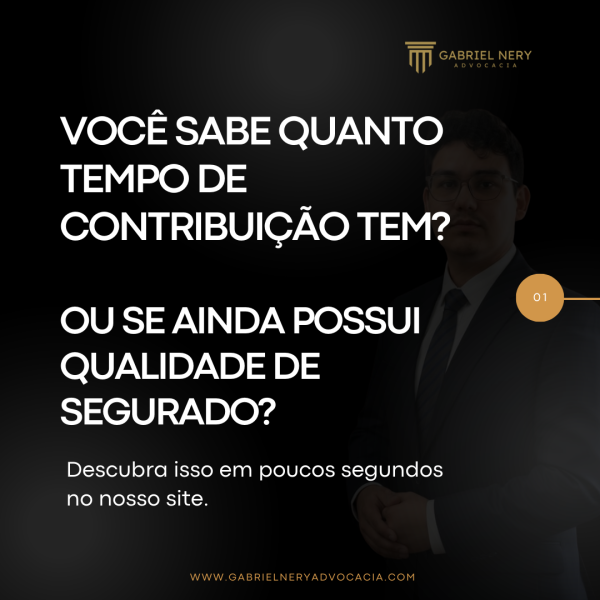 VOCÊ SABE QUANTO TEMPO DE CONTRIBUIÇÃO TEM